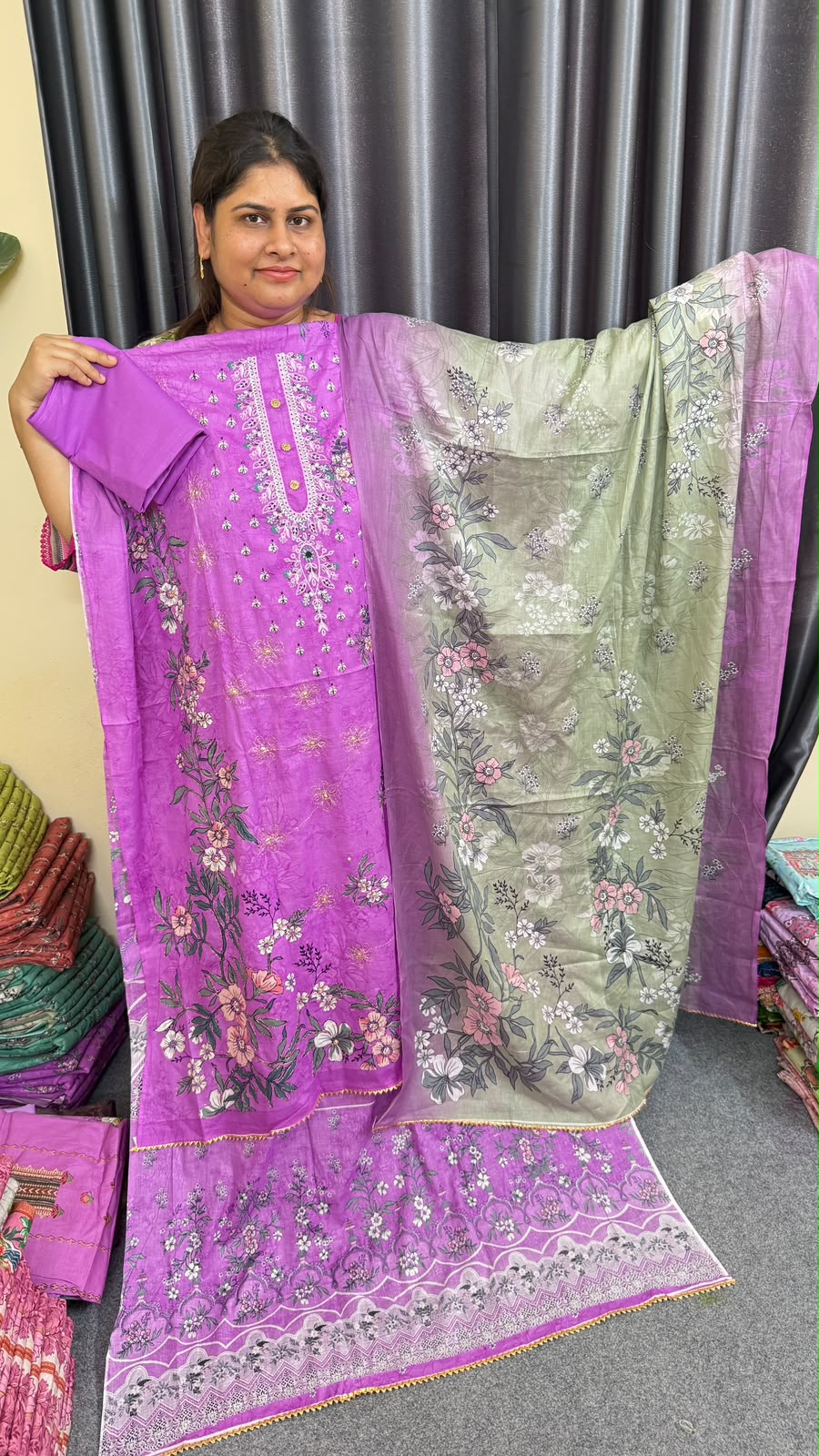 জরি সুতার — বেগুনি